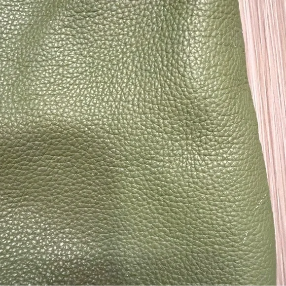 Talbots green pebbled leather purse handbag bag classic - Picture 7 of 8